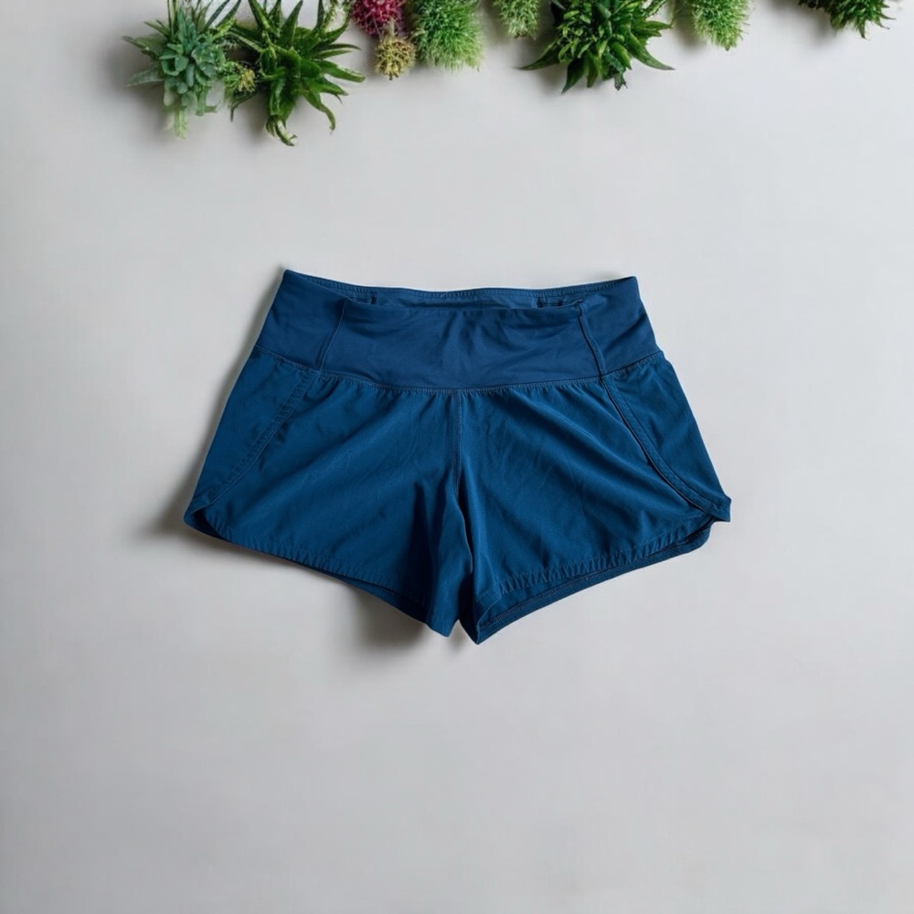 lululemon teal short shorts